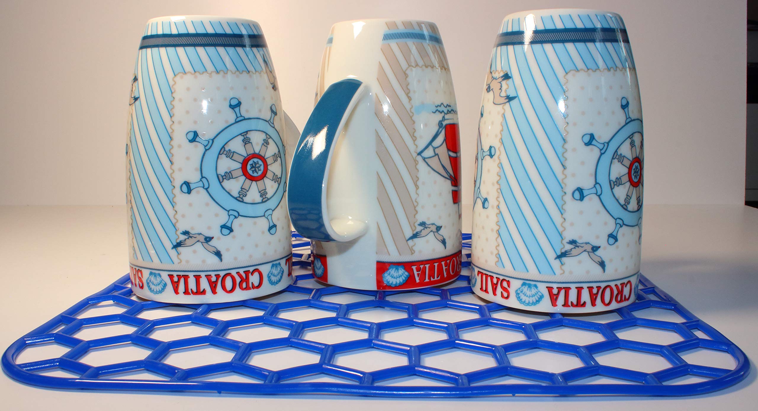 Set Di 2 Tappetini Per Lavello 28x28 Cm - Proteggi Lavello, Antiscivolo, Anche Come Sottopentola