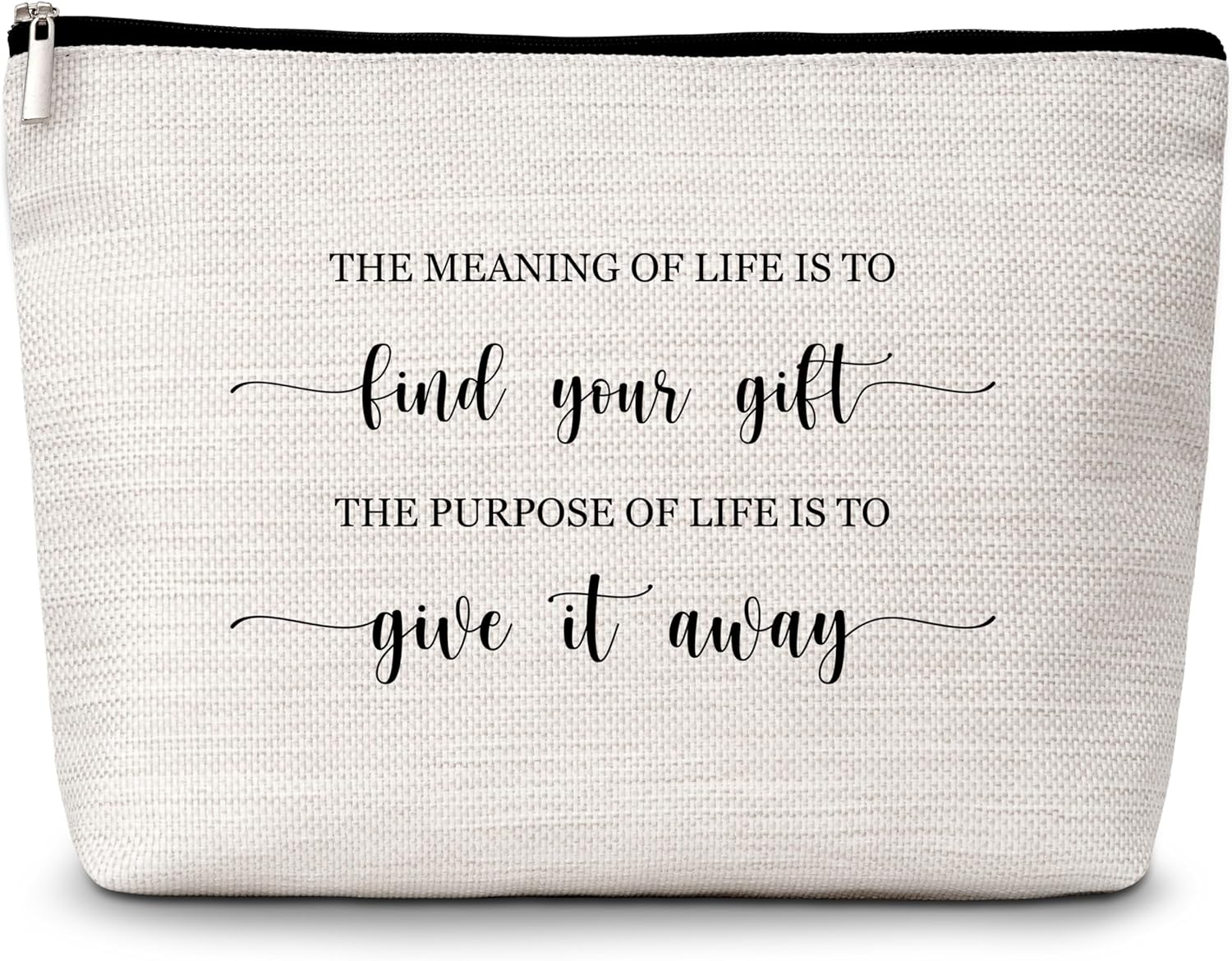 GREOXG Inspirational Quotes Makeup Bag, Small Travel Cosmetic Bag with Zipper, Cute Makeup Pouch Gift Ideas for Women Teen Girls Friends Mom Sisters Teacher Birthday Christmas Wedding Graduation-E43