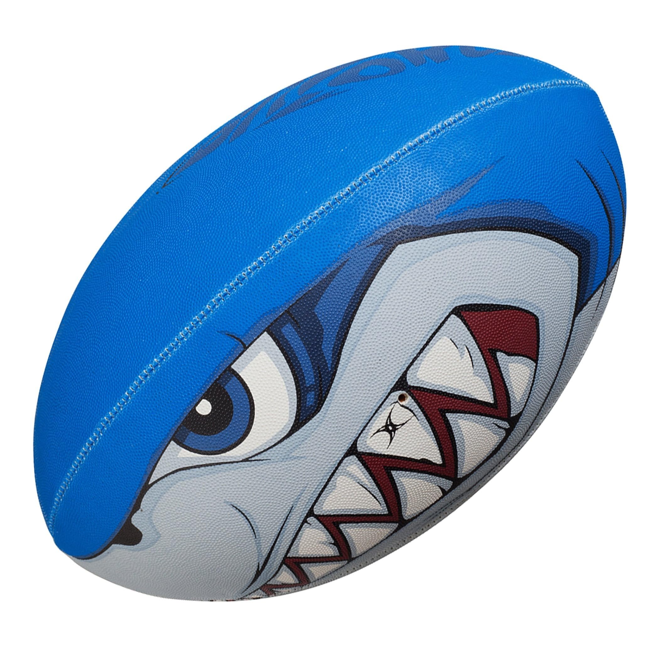 GILBERT Randoms Bite Force Shark Ballon de rugby Taille 3