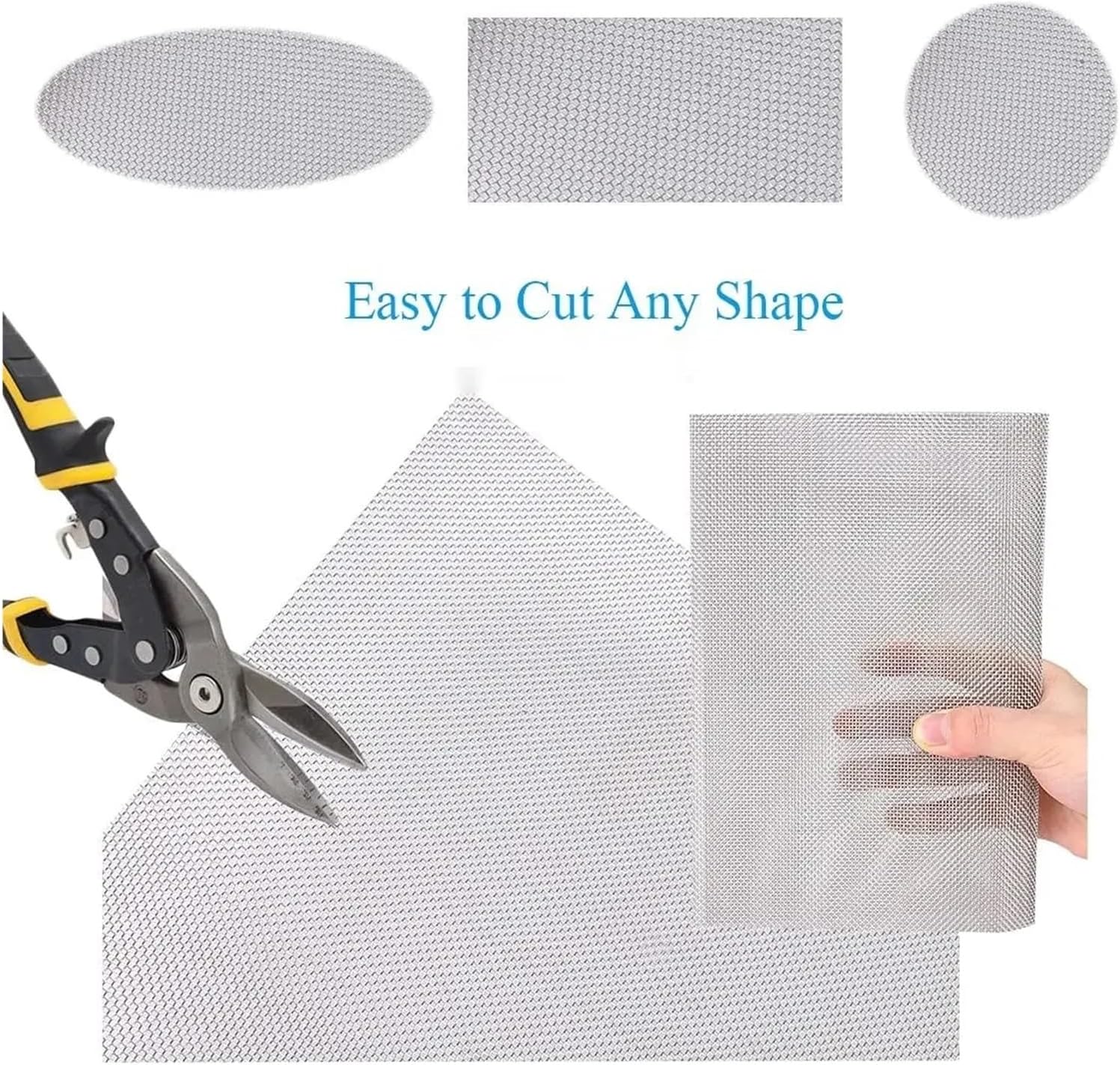 Thickened Self-Adhesive Steel Mesh, Stainless Steel Screen for Doors & Windows(60 x600cm)