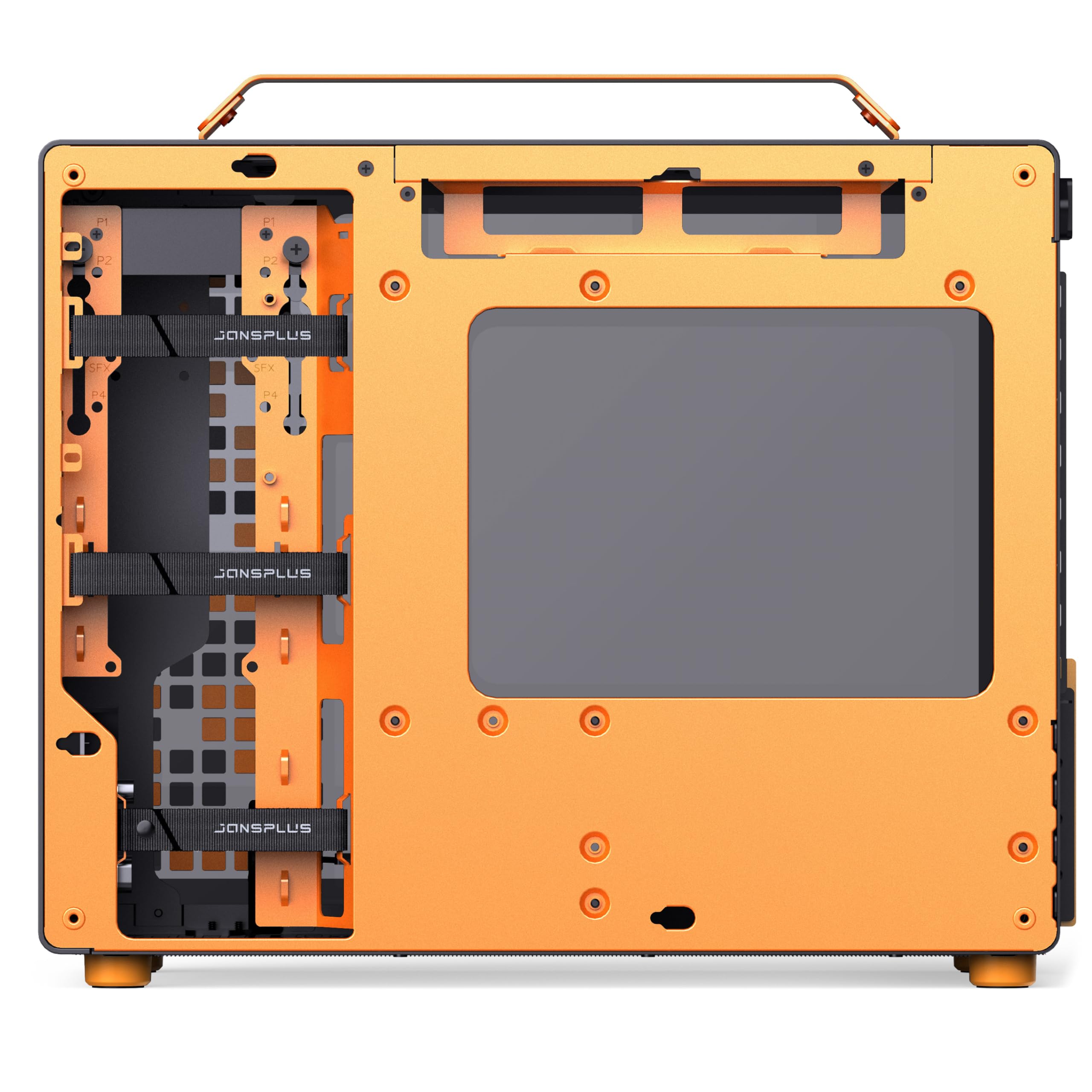MATX Handle Case Z20 - Black-Orange