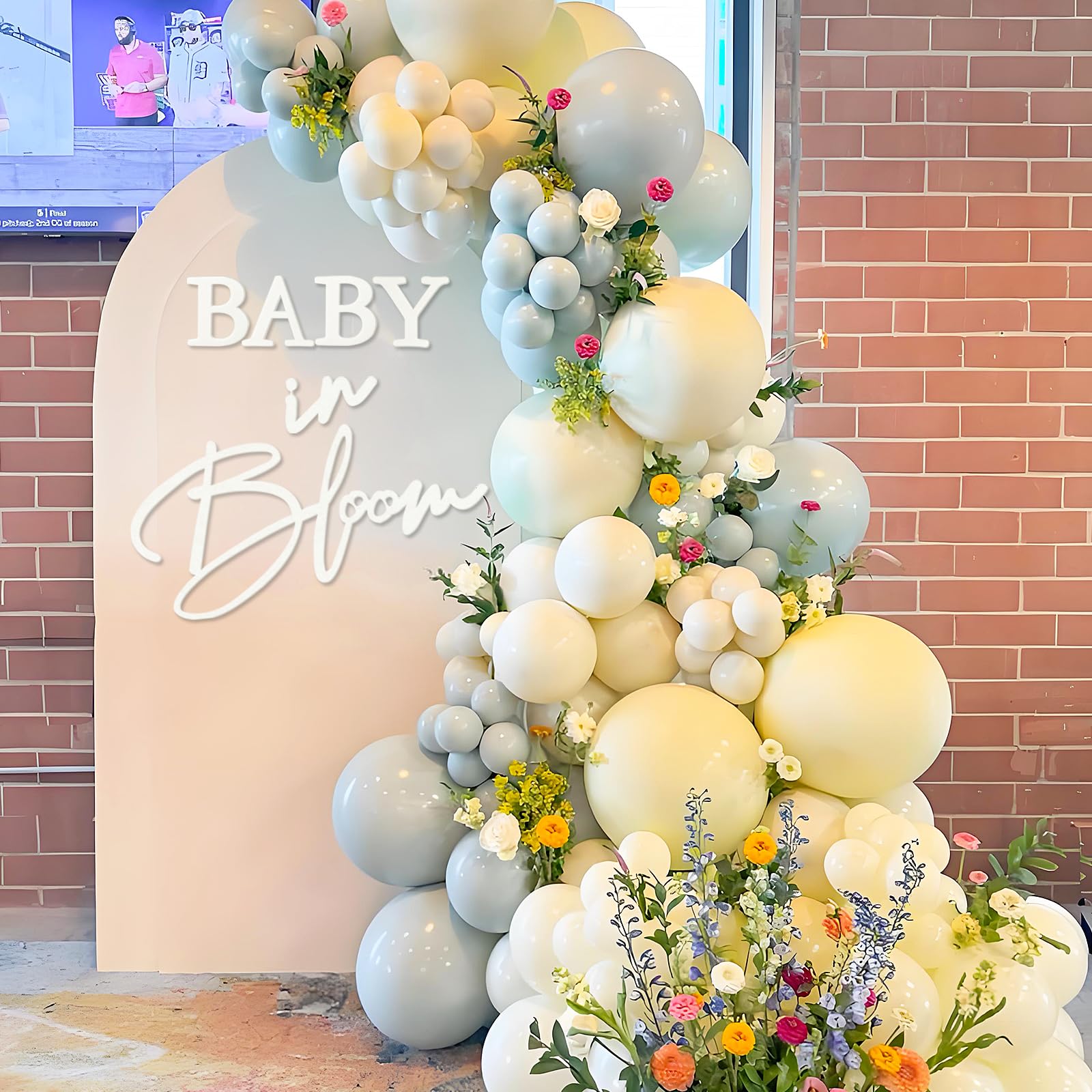 Amazon.com: MASTRON Baby in Bloom Sign, 16”x24” Felt Letter Baby