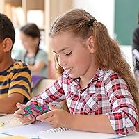 Vista 4 de Neliblu Wacky Tracks 6 Pack Sensory Fidget Toys Snap and Click Fidget Cube Puzzles Bulk - ADHD, Autism, Stress Relief Therapy - Fidget Toys for