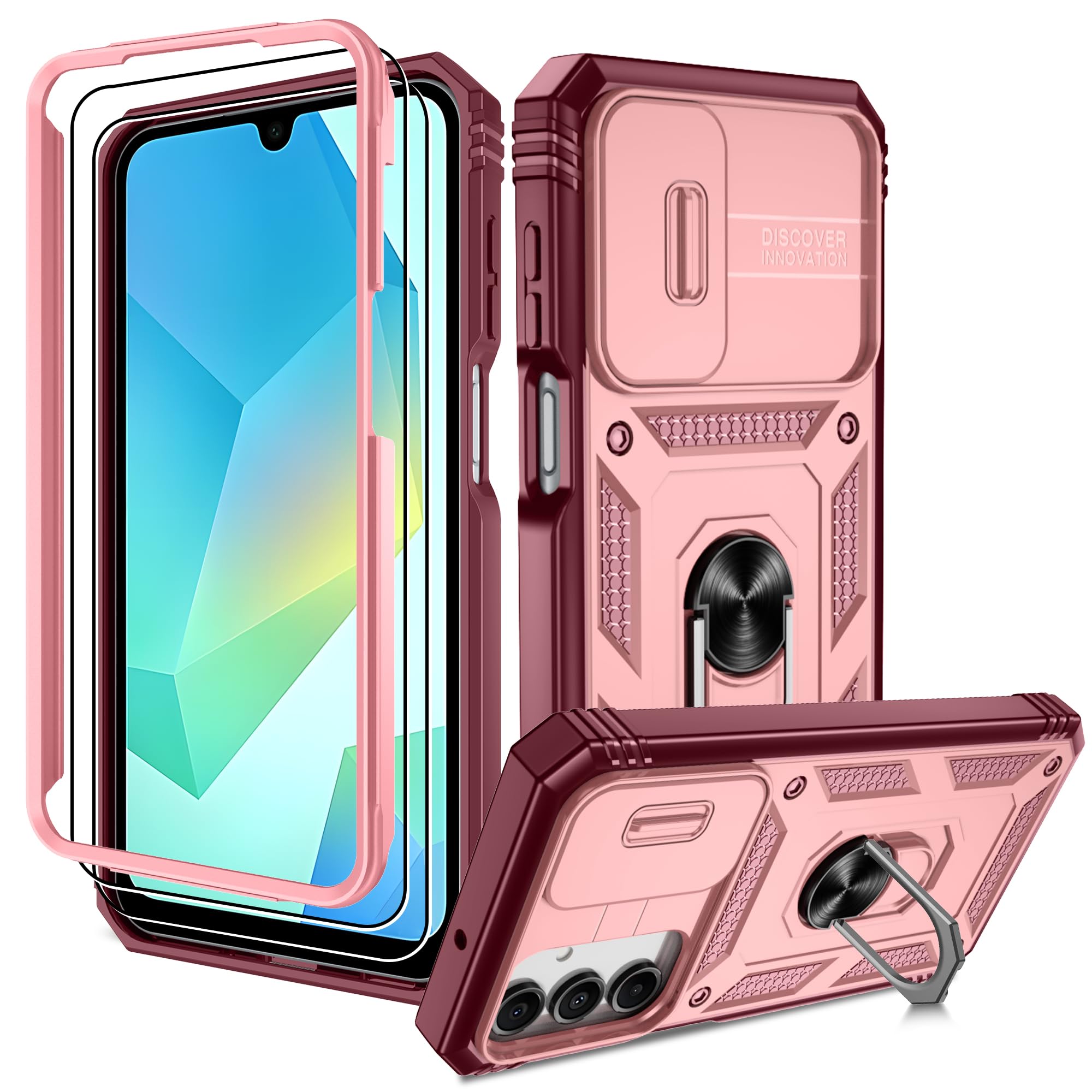 Kompatibel mit Samsung Galaxy Hülle, Eingebetteter Ständer Militärgrad Schutzhülle Handyhülle Starke Stoßfestigkeit Samsung Schutzhülle Samsung Galaxy case Cover