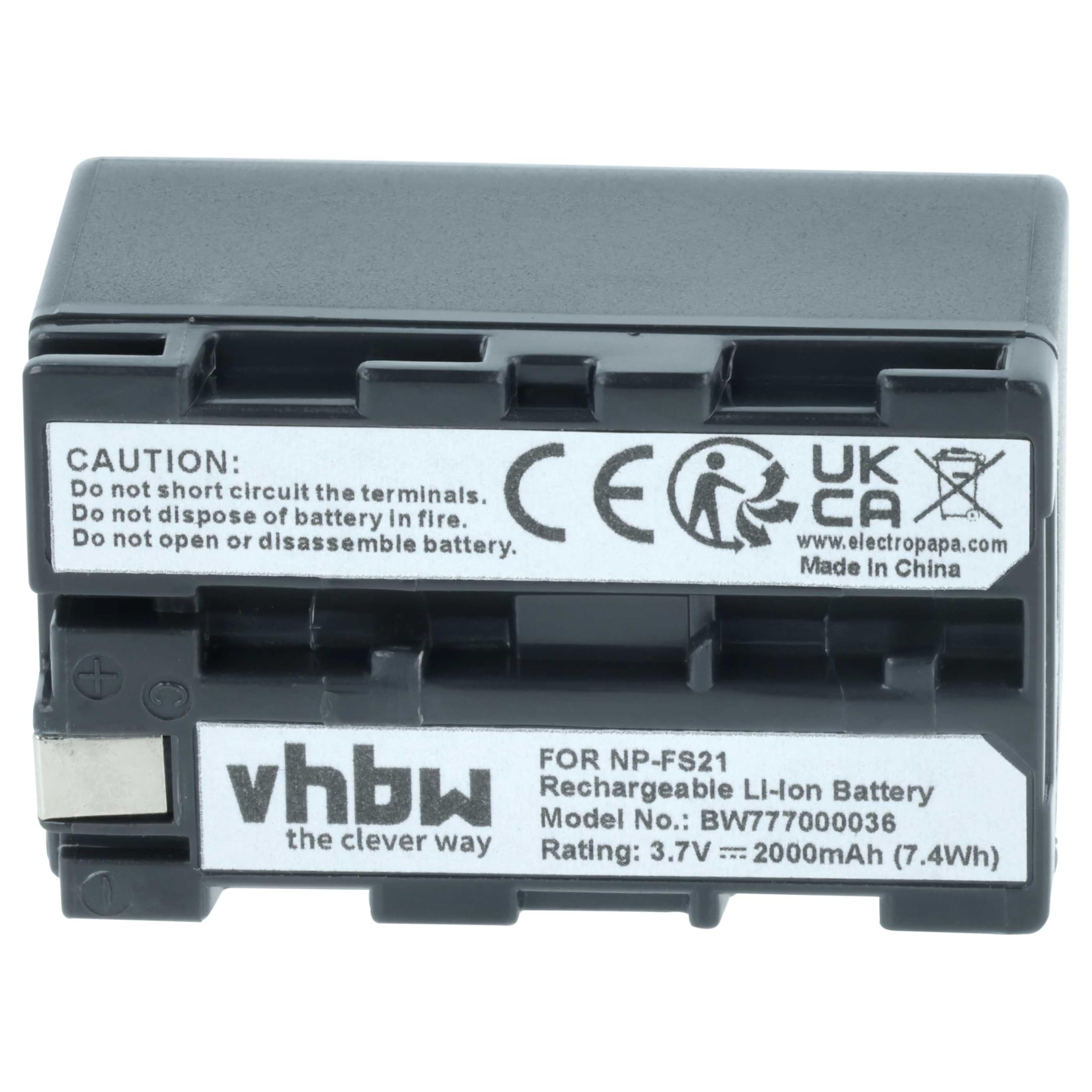 vhbw Batterie Remplacement pour Sony NP-FS33