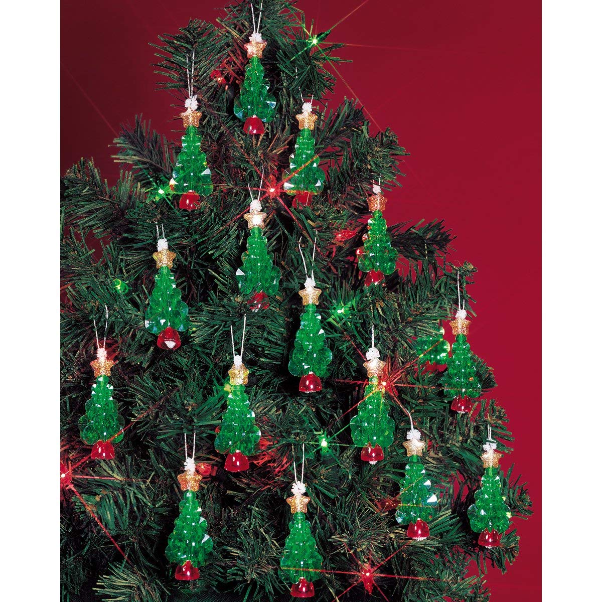 The Beadery Holiday Beaded Ornament Kit, 2.25-Inch, Mini Trees, Makes 24 Ornaments