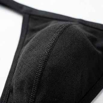 Men's Modal G-string Ultra-Lightweight Thong Breathable Tanga Contoured Front Pouch Comfortable Fit