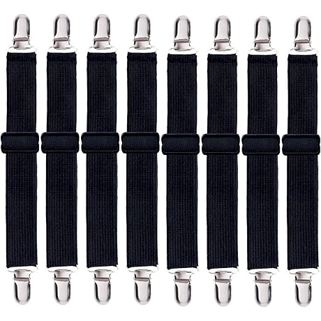 Korlon 8 Pack Adjustable Fitted Sheet Straps