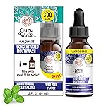 GuruNanda Concentrated Mouthwash (2 fl oz), Fluoride-Free, Mint Mouthwash with Natural Essential Oils, Supports 300 Rinses, Aids in Fresh Breath