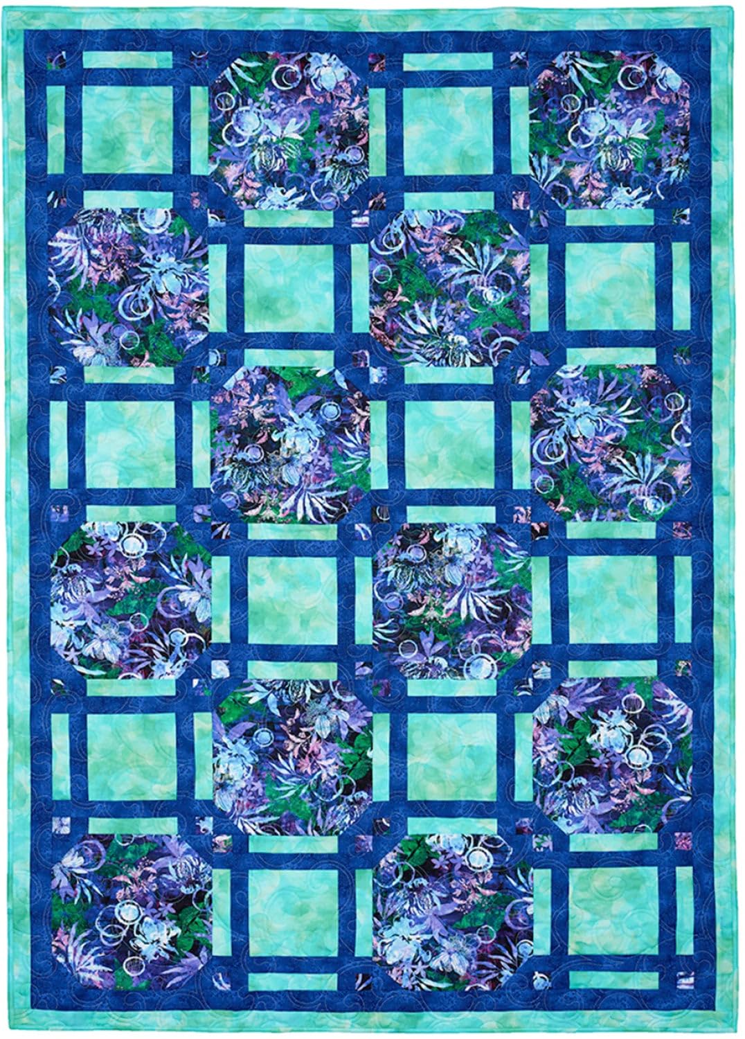 Fabric Café Big Block Trapunte da 3 yard - 8 modelli di trapunta facili con blocchi grandi per mostrare i tuoi tessuti preferiti - Veloce, adatto ai principianti, 3 opzioni di dimensioni - Libro