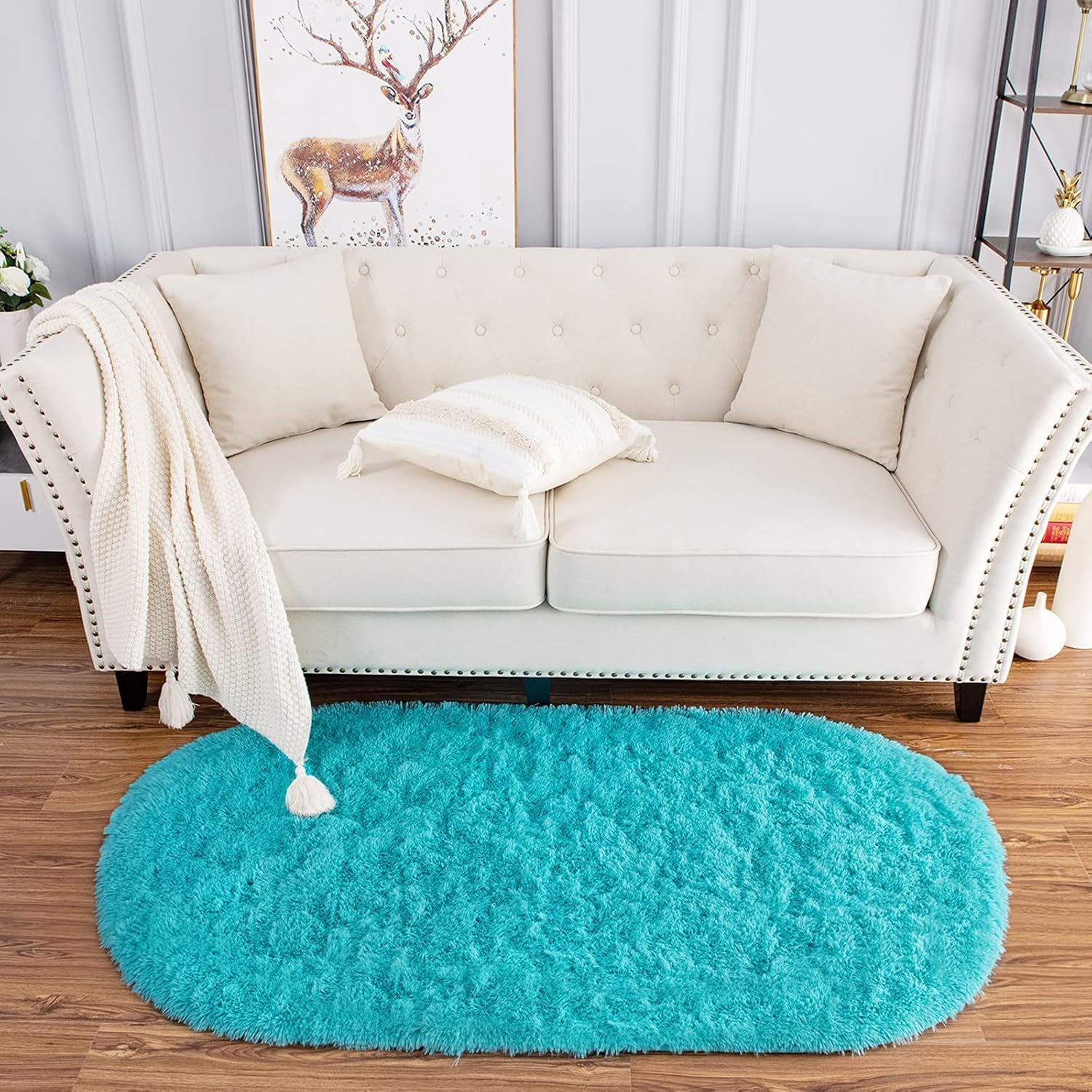 Naze Luxury Shaggy Runner Rug - Soft & Plush -21