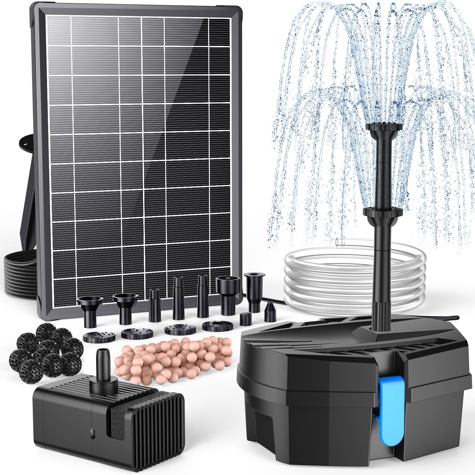 Photo 1 of POPOSOAP 8W Solar Pond Filter & Fountain Pump Kit