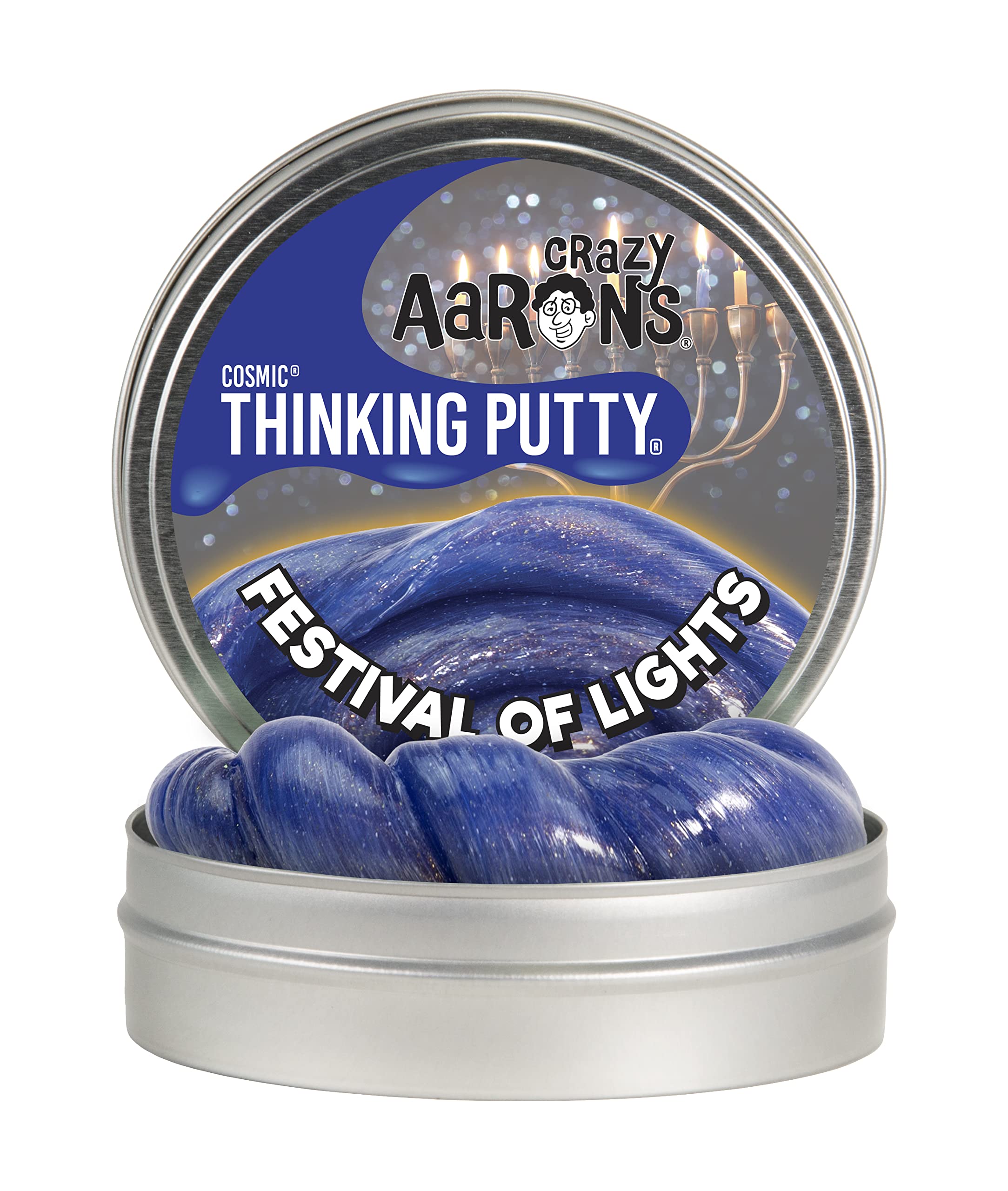 Buy Crazy Aaron's Thinking Putty 4" Tin Festival of Lights Holiday