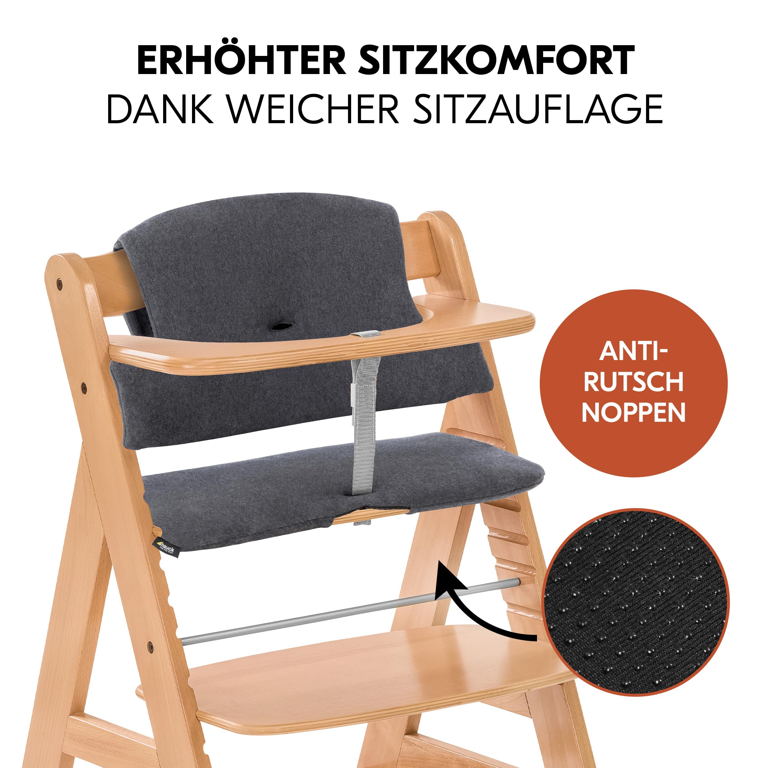 hauck Alpha Move Hochstuhl Newborn Set mit Highchair Bouncer