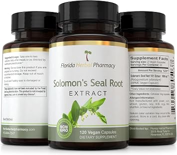 Solomon's Seal Root Extract Supplement Capsules 10:1 (120 Capsules)