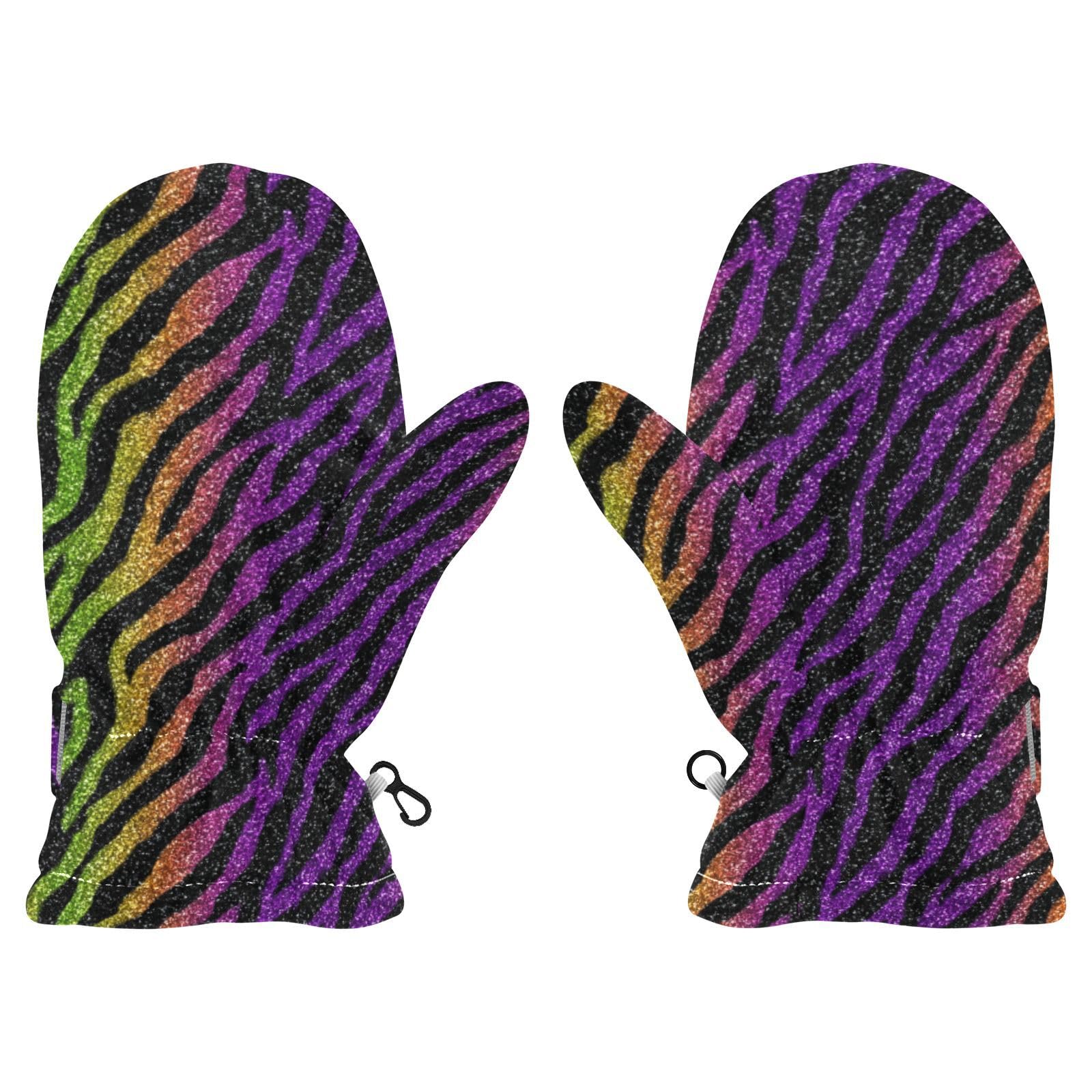 Plaaee Early 1990s Pattern Kids Glove Warm Mitten Winter Favor for Toddler Boys and Girls Children Cold Weather Gloves