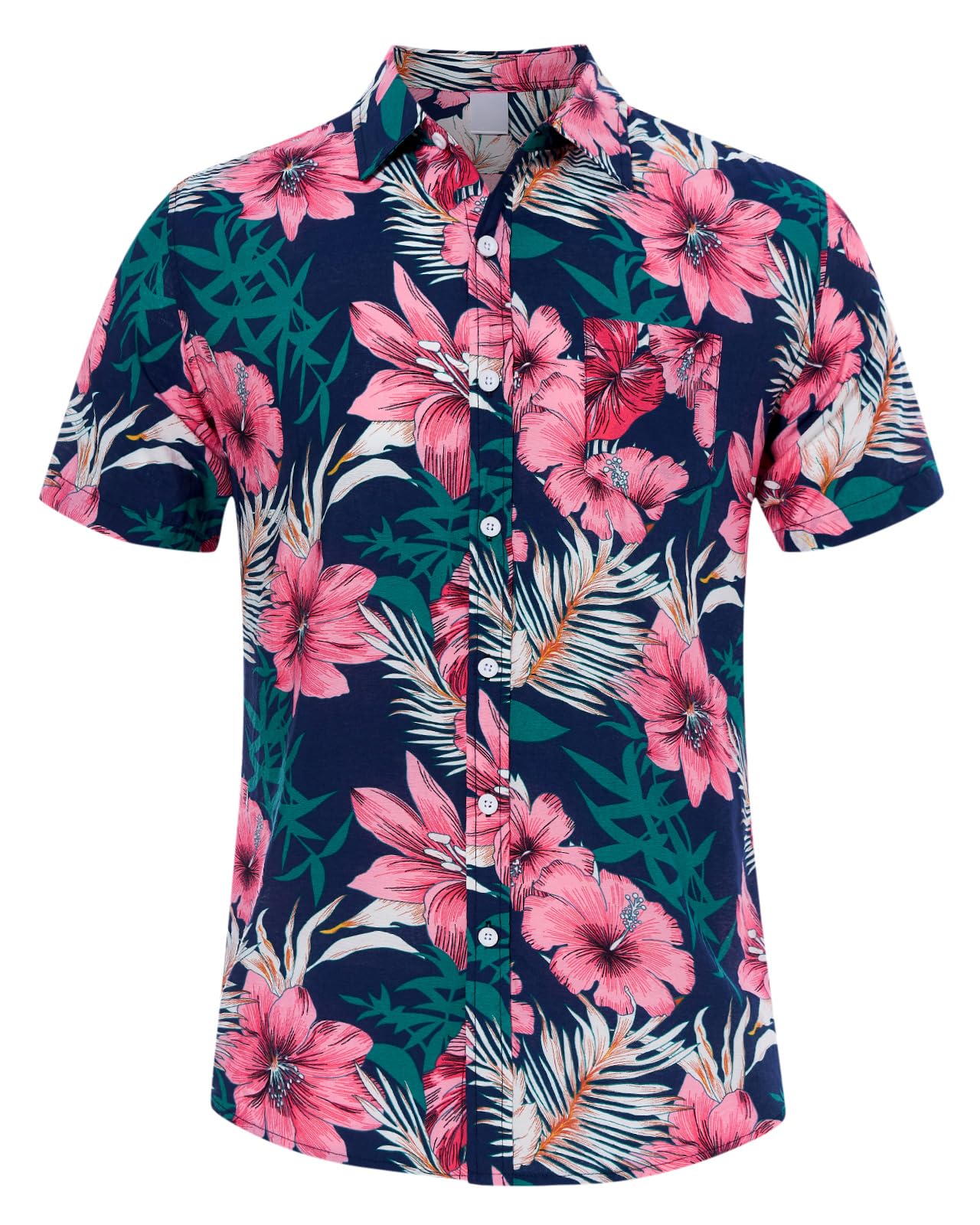 Loveternal Camisa Hawaiana Hombre 3D Estampada Funky Camisas Manga Corta Hawaii Shirt M-XXL