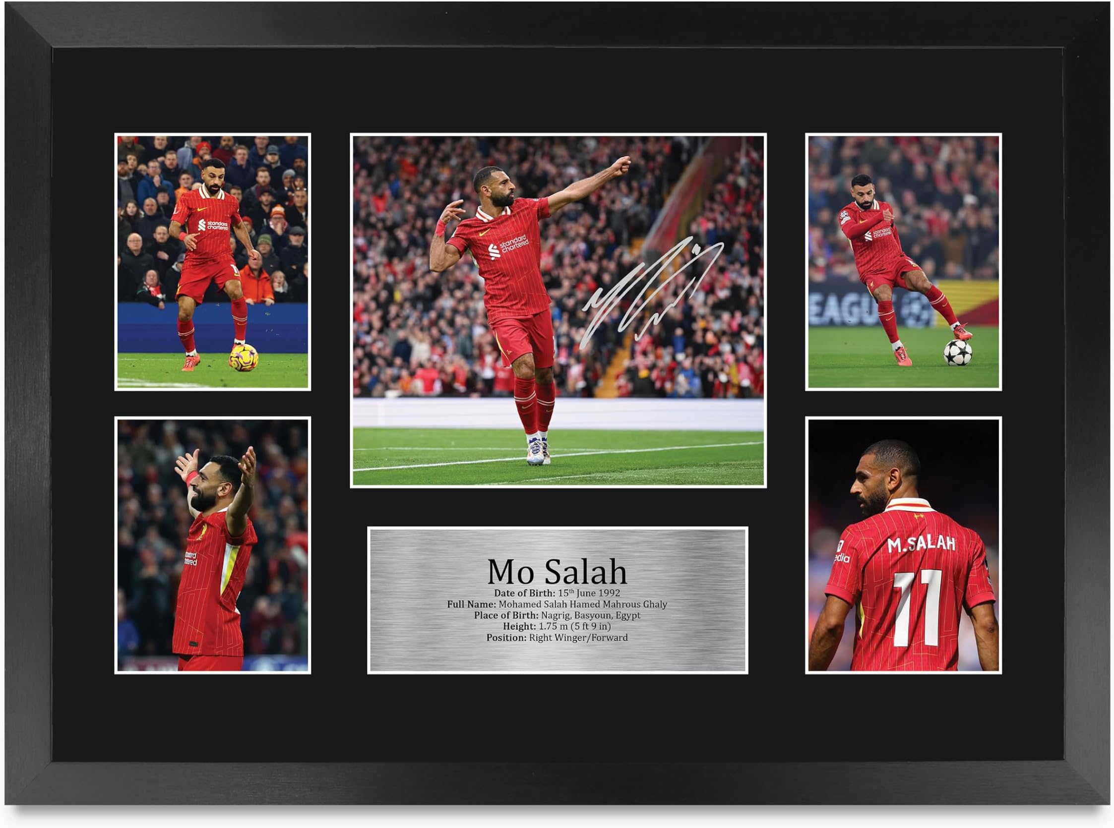 HWC Trading A3 FR Mohamed Mo Salah Liverpool Gifts Printed Signed Autograph Picture for Fans and Supporters