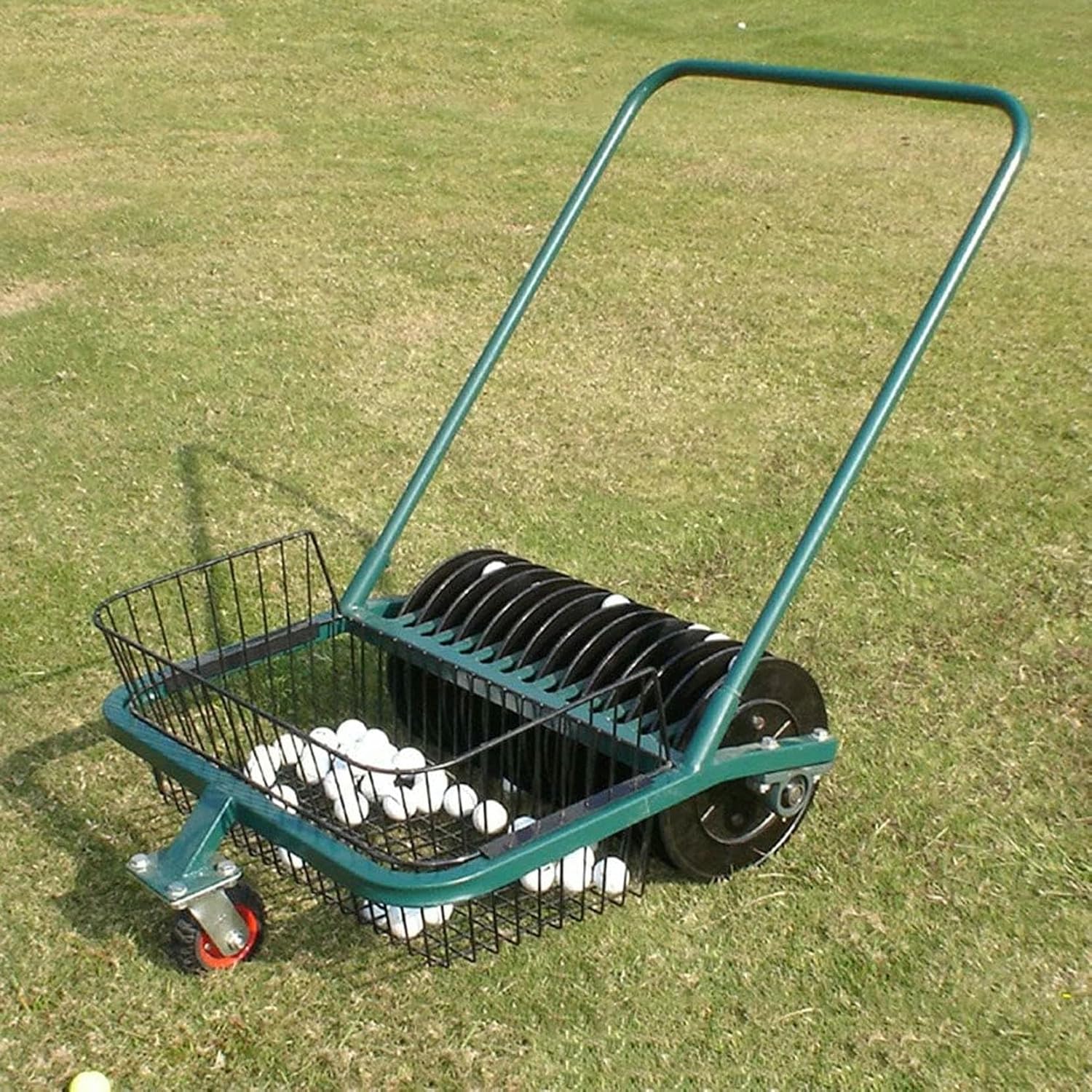 Golf Ball Retriever, 13 Ball Picking Channels, Holds Approx. 600 Balls, Golf Ball Collector,Automatic Ball Picking Trolley