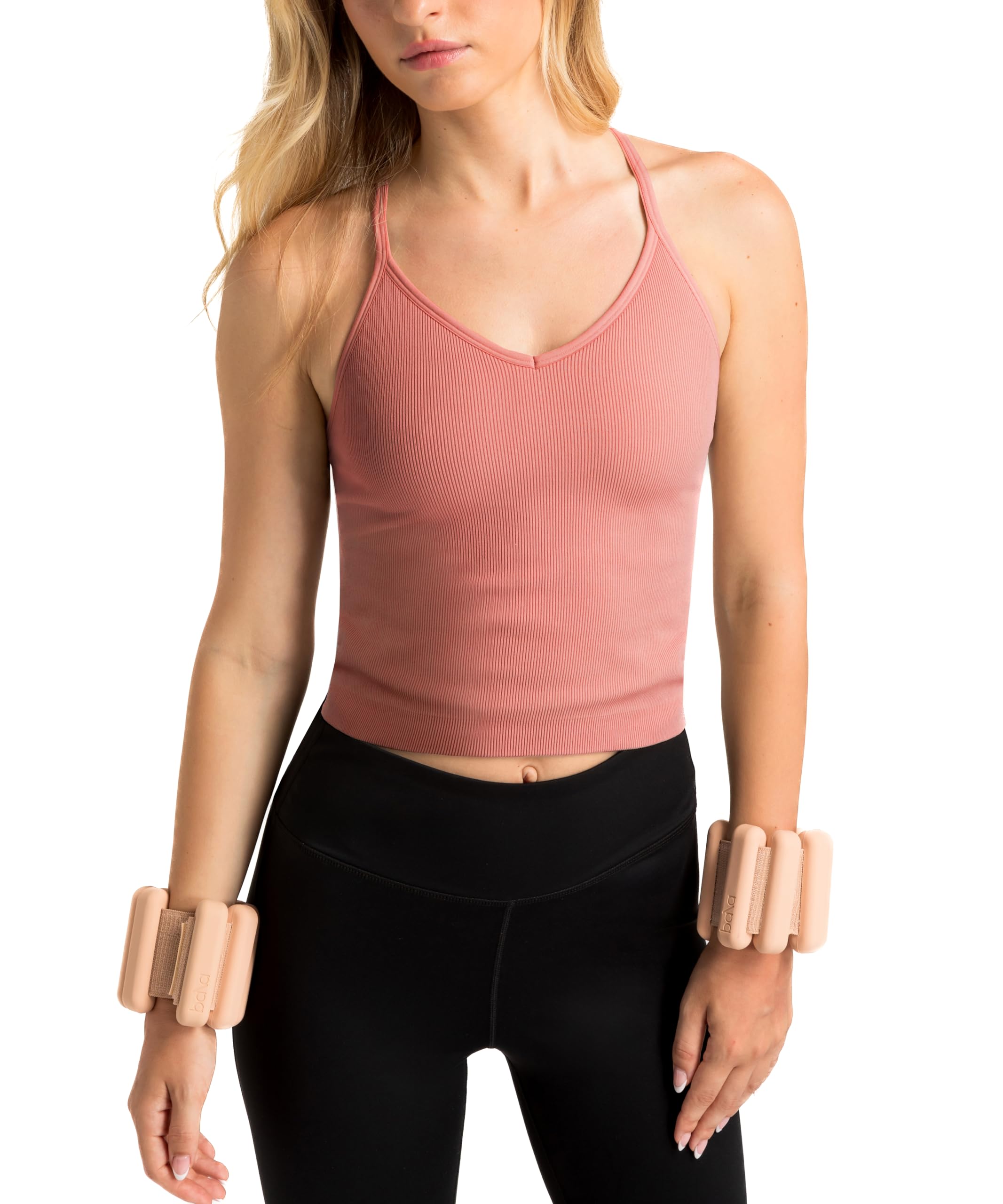 Top Corto Senza Cuciture a Costine per Donna, Canotta Attillata per Allenamenti, Canotta Morbida e Senza Cuciture per Yoga, Pilates, Corsa, Palestra, e Relax