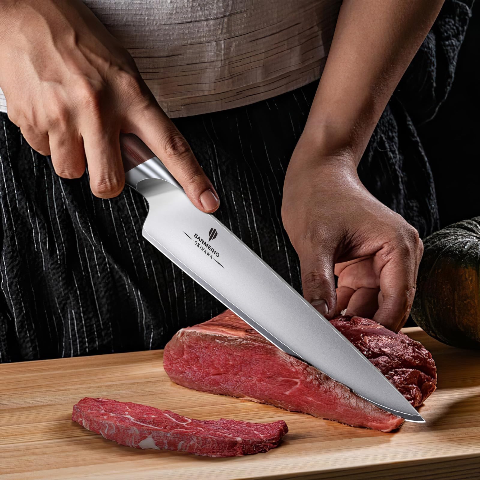 Chef Knife 8 Inch, High Carbon 10Cr15MoV Stainless Steel — Amazon image 7