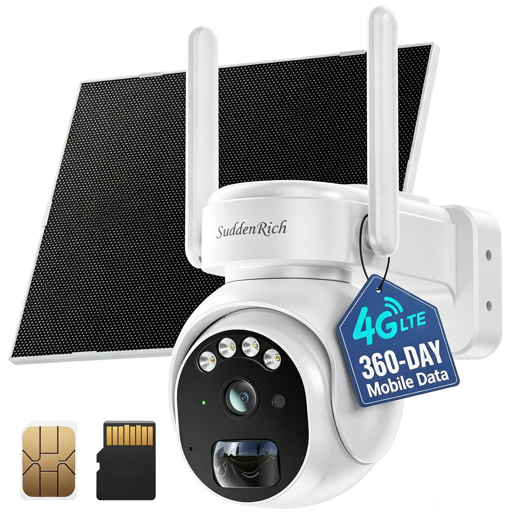 Non-WiFi Cellular Security Camera with 360Day Unlimited Mobile Data