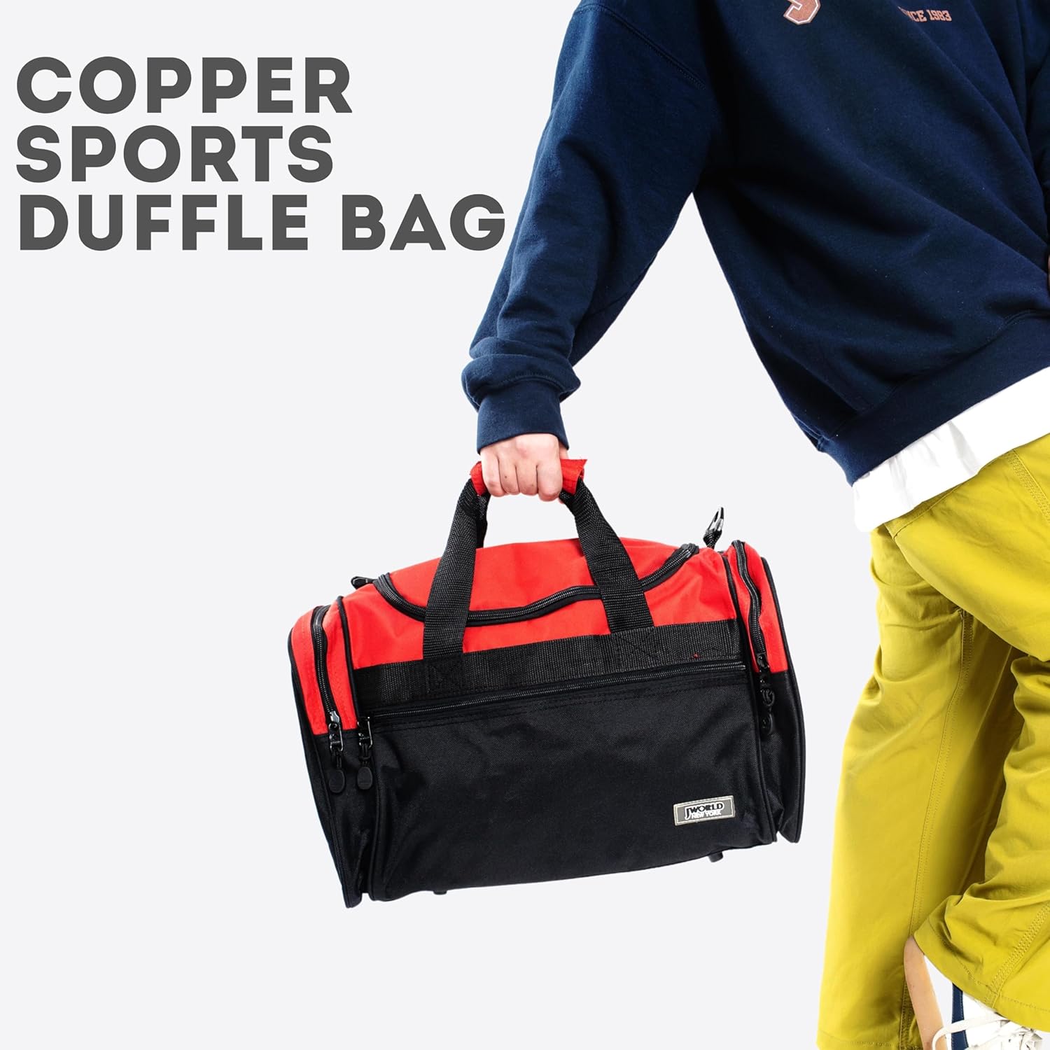 J World New York 18 Inch Copper Duffel Bag