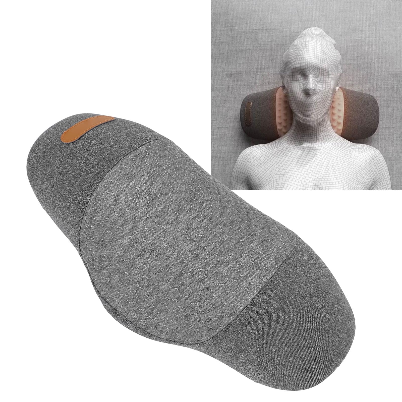 Cuscino per Collo, Memory Foam Cuscino Cervicale Caldo con