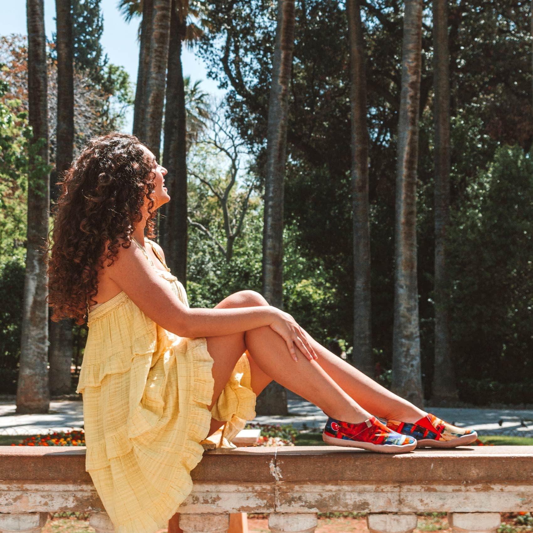 UIN Mocassini Piatti con Serie Floreale da Donna Scarpe Comode da Passeggio