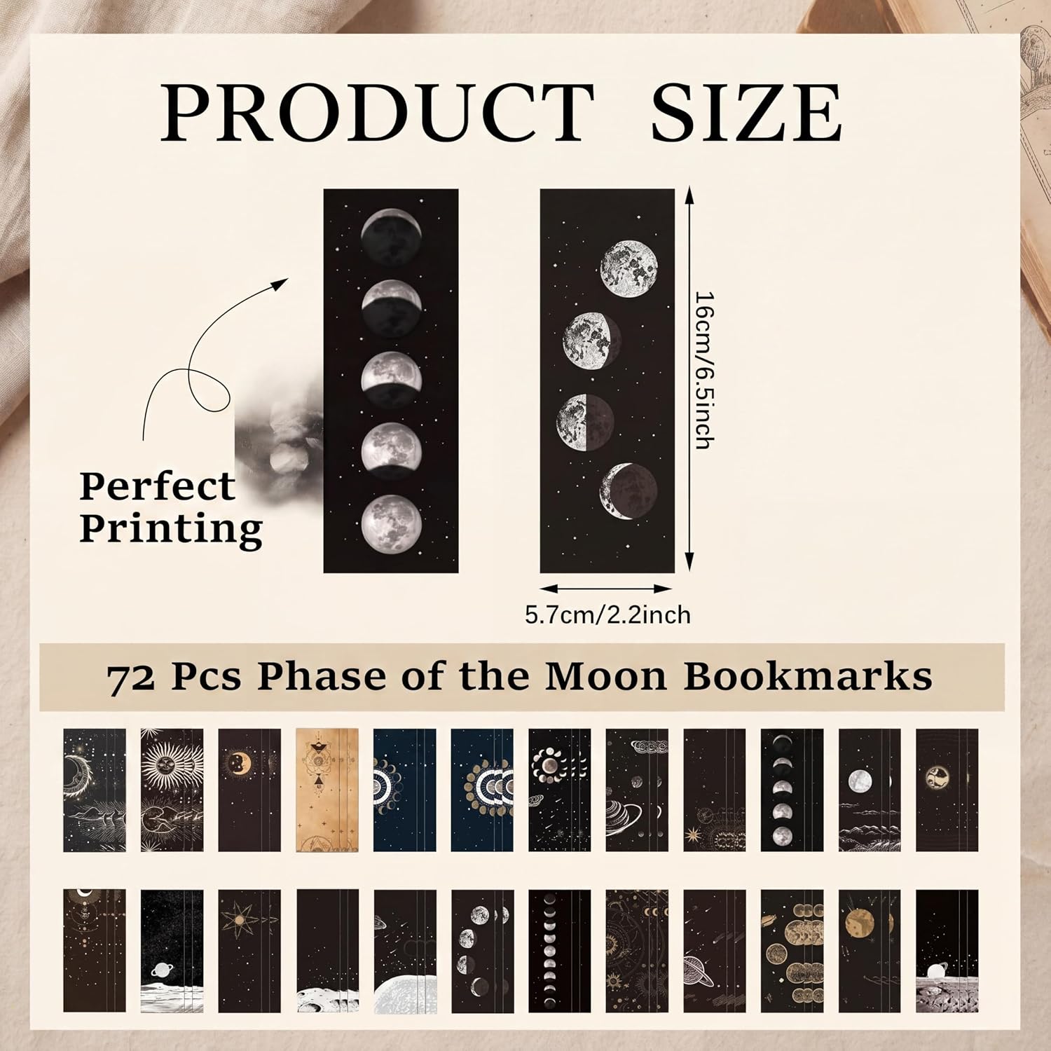 Woanger 72 Pcs Space Celestial Bookmarks Bulk Back to School Gifts Students image 2