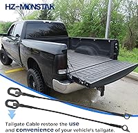 Vista 5 de Par de cables de puerta trasera para portón trasero, correa de soporte para puerta de elevación, cable para puerta trasera de pastilla lateral