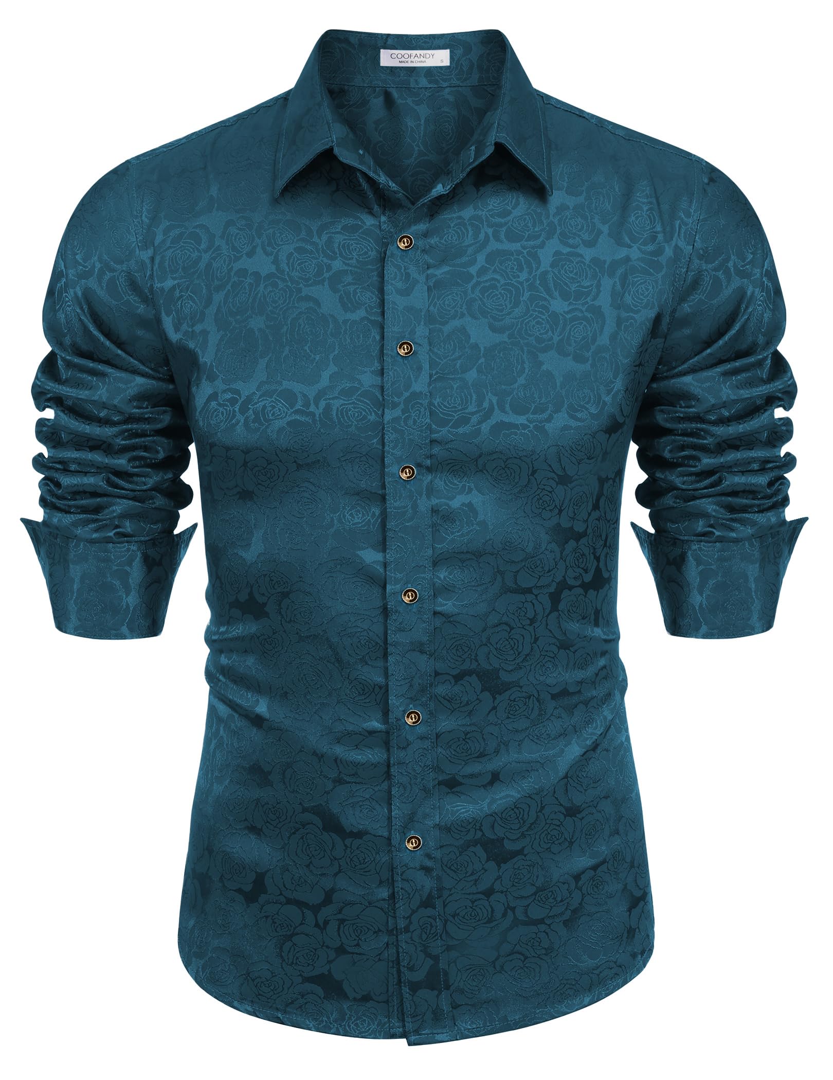 COOFANDY Men's Fashion Slim Fit Dress Shirt Casual Shirt