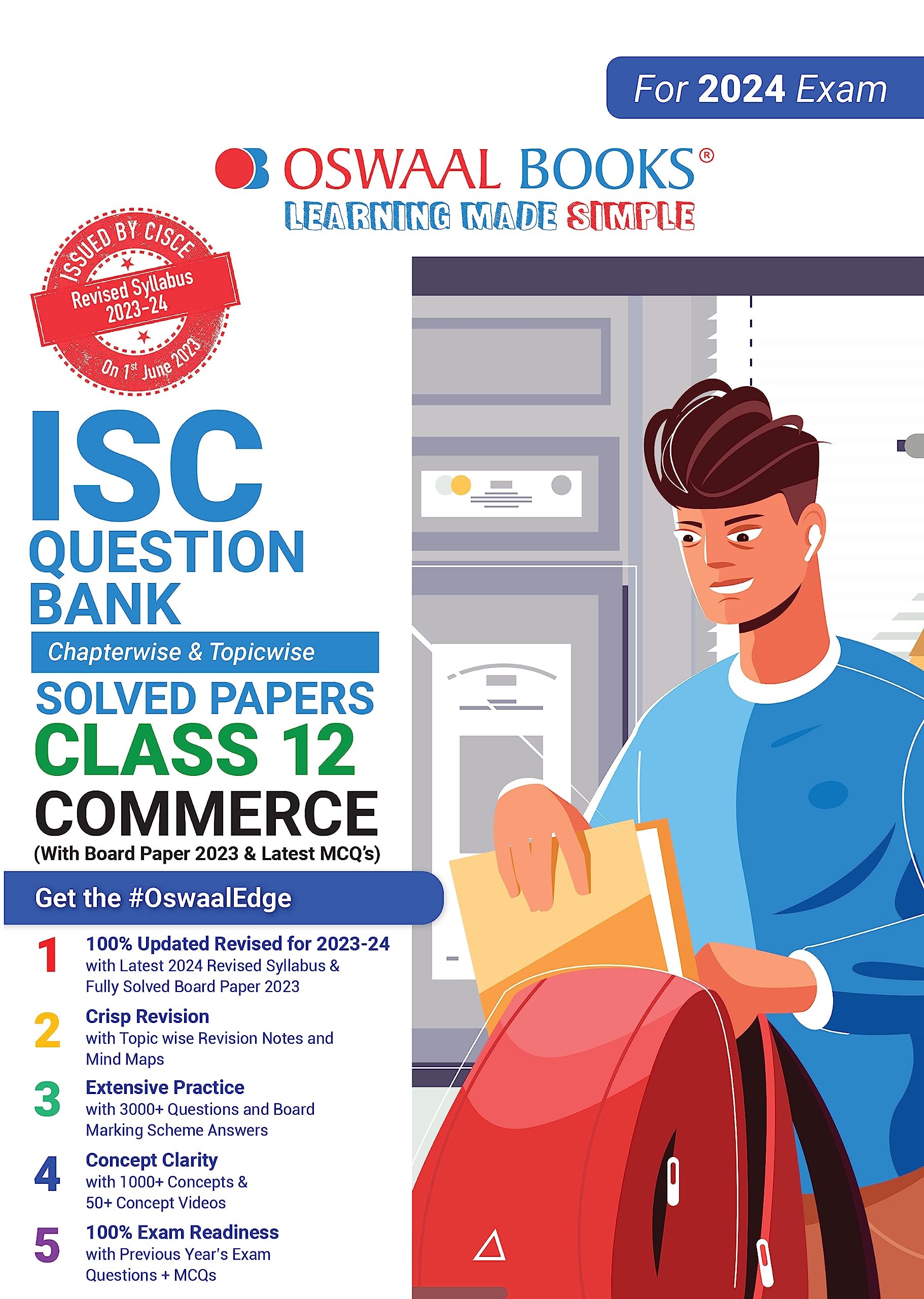 Oswaal ISC Question Bank Class 12 Commerce Book (For 2023-24 Exam)