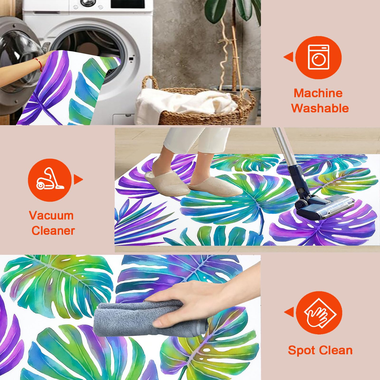 Tapis Style Aquarelle Onirique Rond 160cm