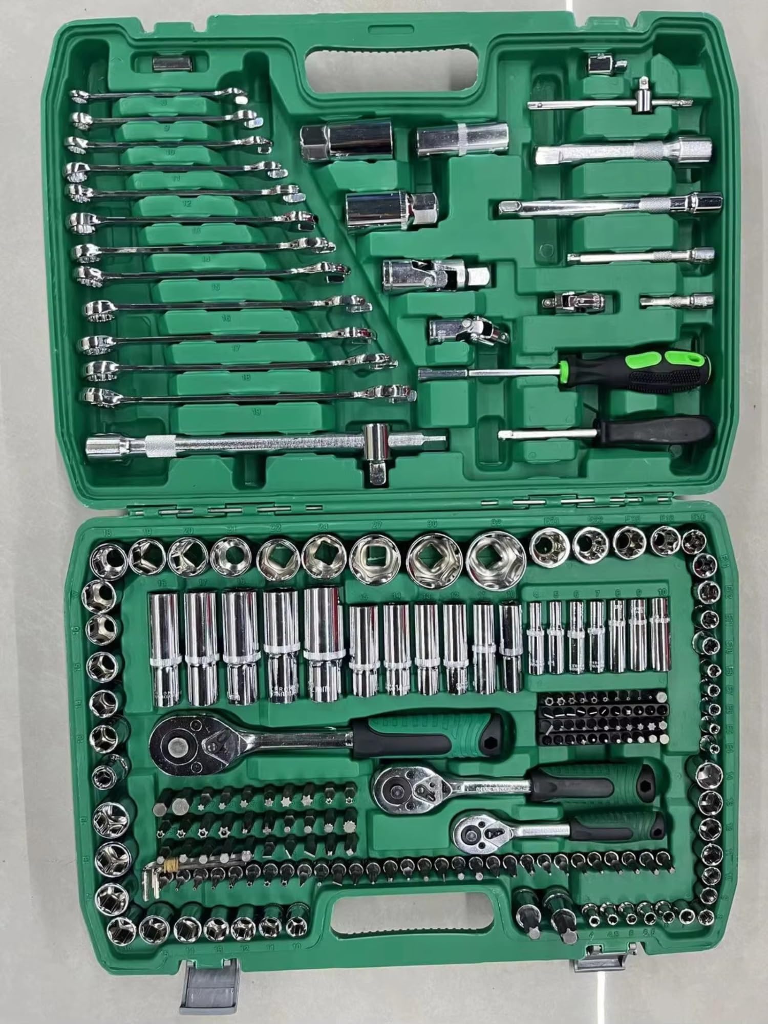 Juego de herramientas de taller Caja Juegos Herramientas Llave Tubo 216 Piezas Para Reparación Automóviles Herramienta Manual Juego Llaves De Trinquete Kit DIY Para El Hogar Y El Coche