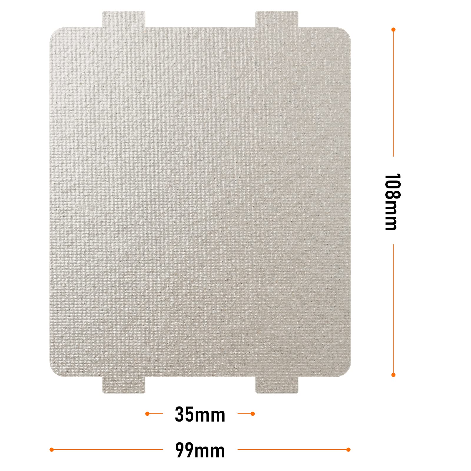 2 Unités Plaque en mica pour réparation de micro-ondes, plaque de remplacement pour les accessoires de réparation de micro-ondes