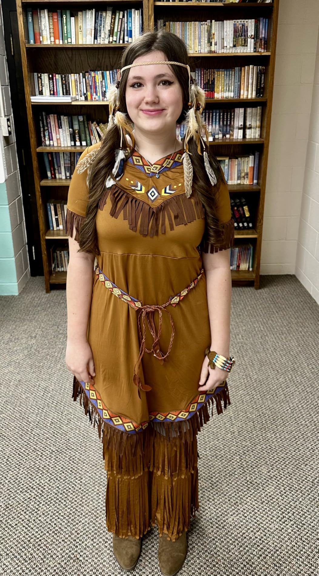knee length dresses for ladies Native American Maiden Costume