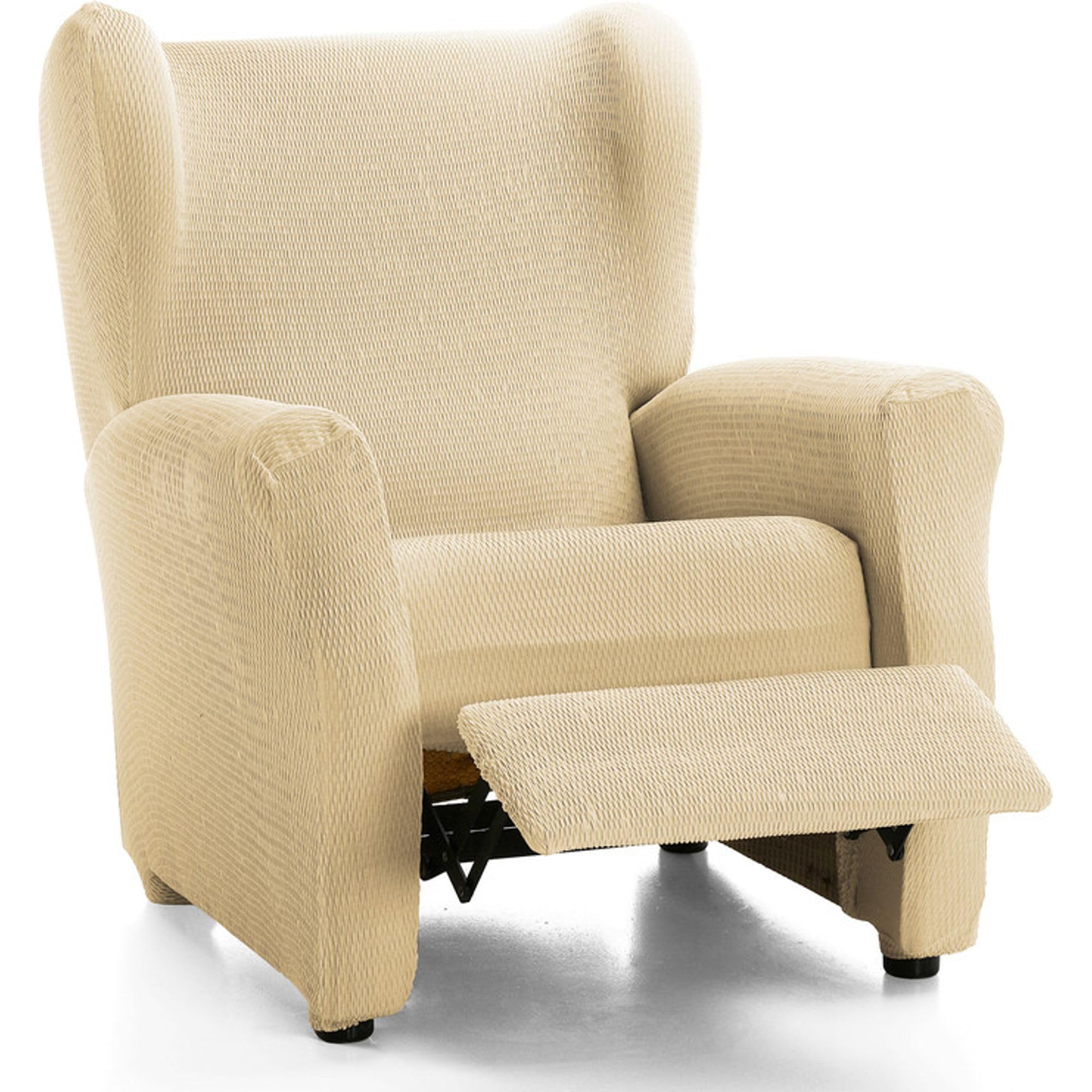 ECOMMERC3 | Elastic and Extra Soft Relax Armchair Cover Beige - Adjustable Relax Armchair Cover 100% Made in Spain