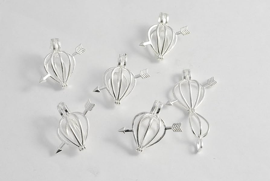 Amazon | ビーズクラブ チャーム かご ロケット ペンダント 銀 5個