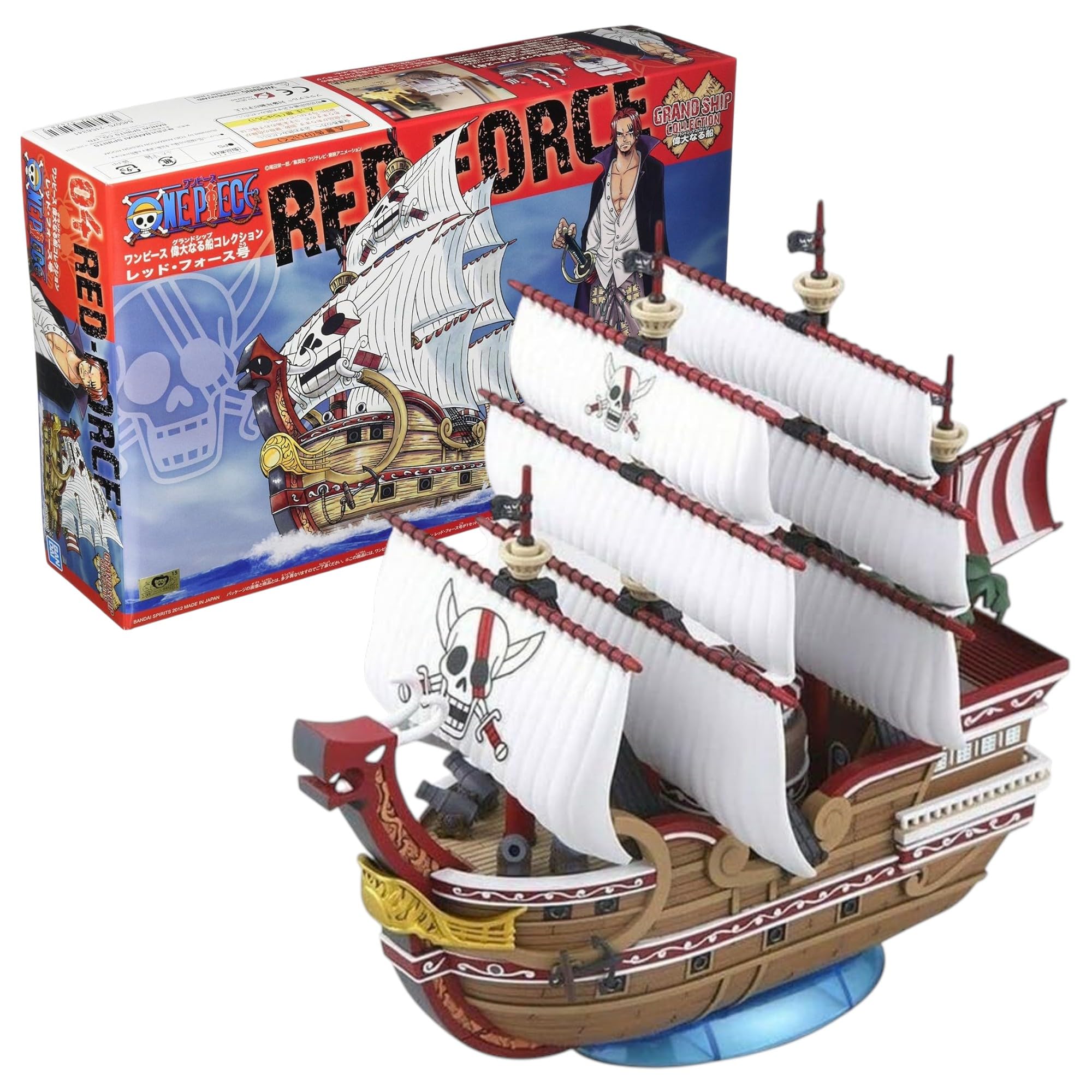 One Piece Red Force Shanks Model Kit Grand Ship Collection # 04 Bandai Japan