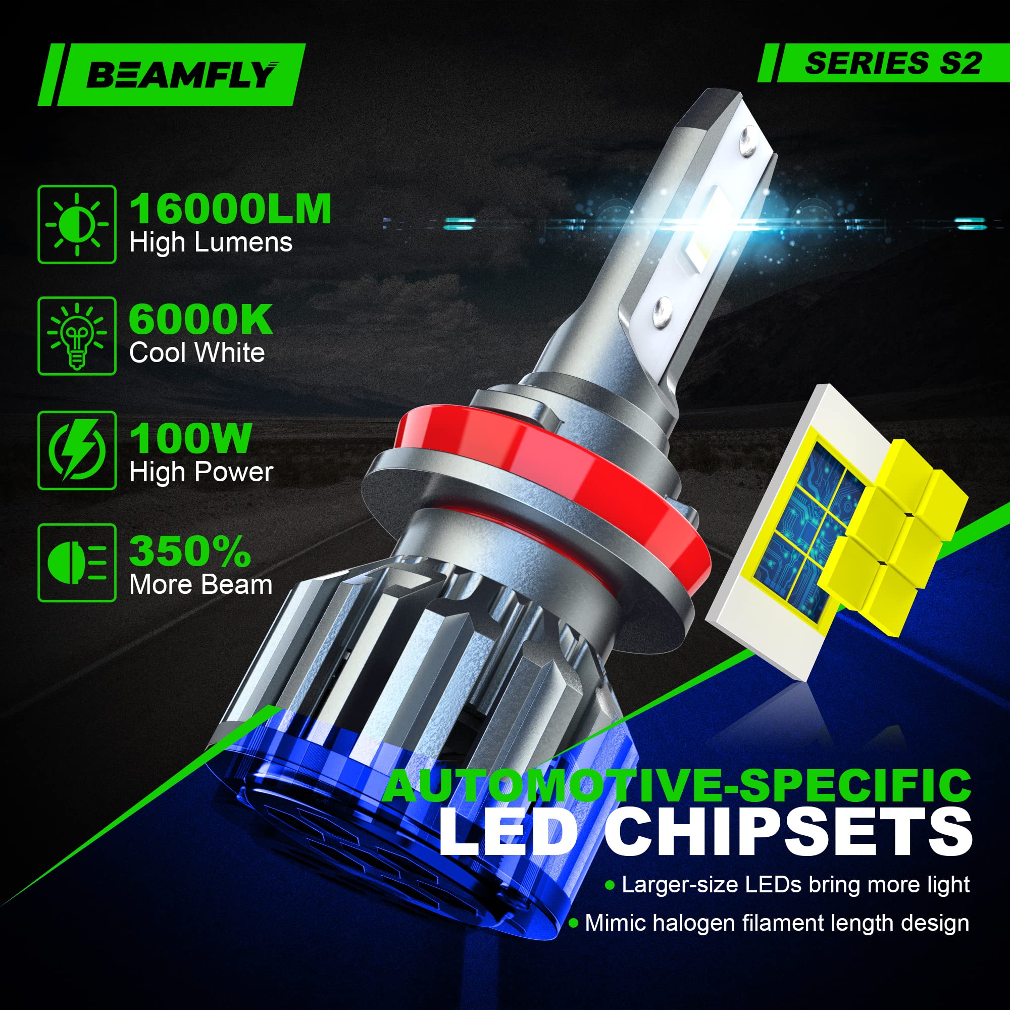 Kit LED H4 16000LM Per Auto - Luci Abbaglianti/Anabbaglianti Bianche 6000K - Foto 7