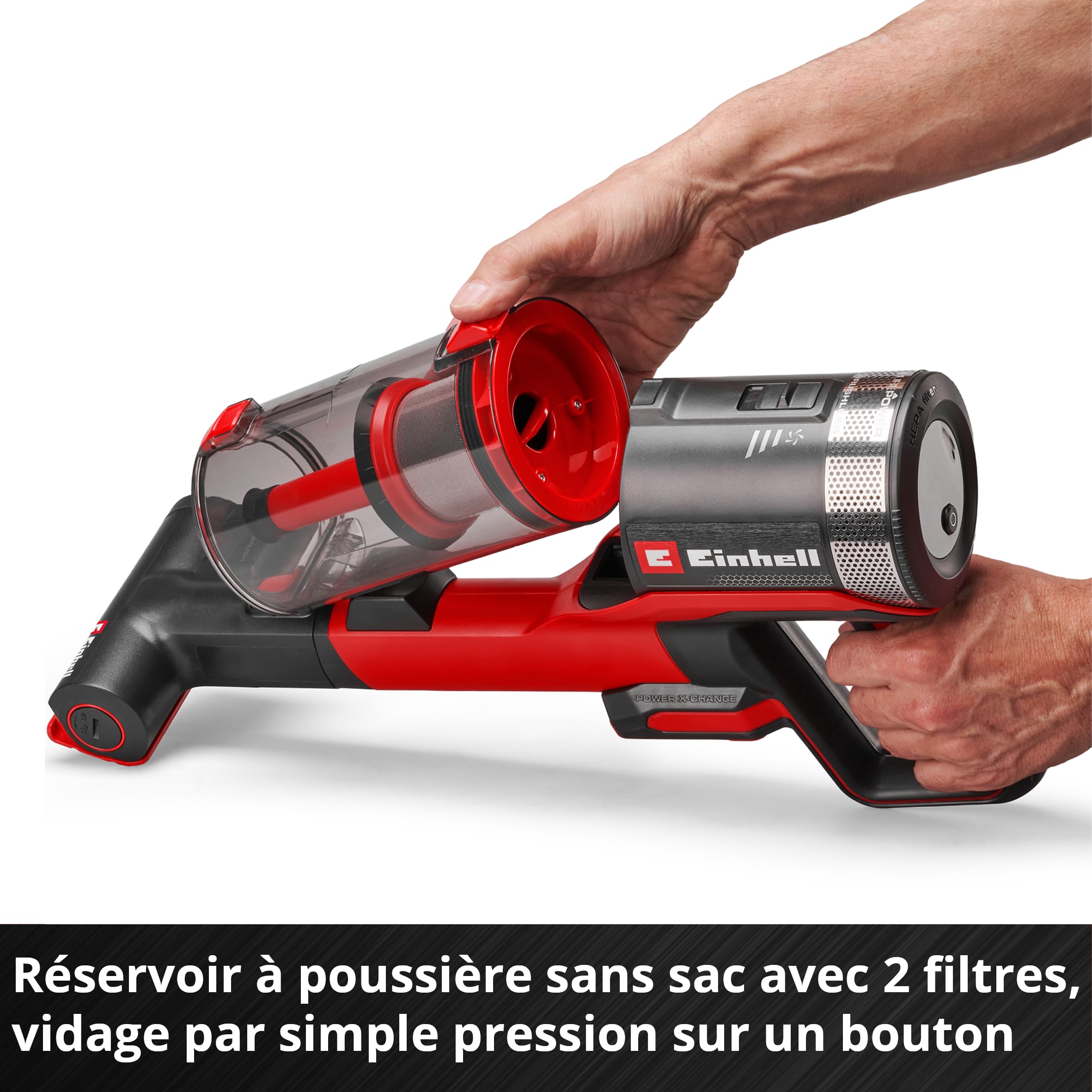 Einhell TE-SV 18/270 Li BL-Solo Aspirateur-balai sans fil 18 V 270 mbar sans charbon sans sac 3 modes de puissance système de filtration triple