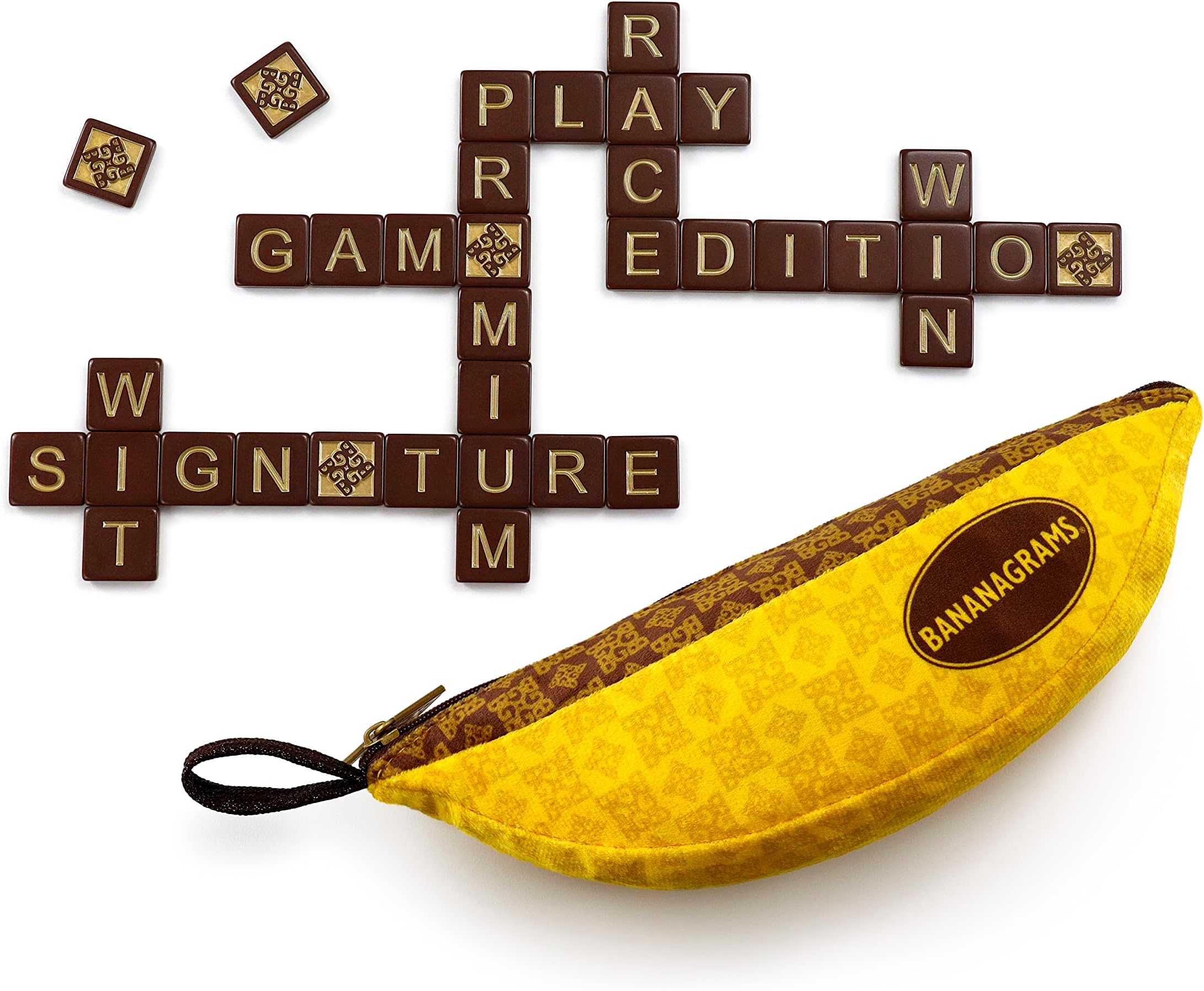 BANANAGRAMS | Signature Edition - Amazon Exclusive | Word Game | Ages 7+ | 1-8 Players | 30 Minutes Playing Time