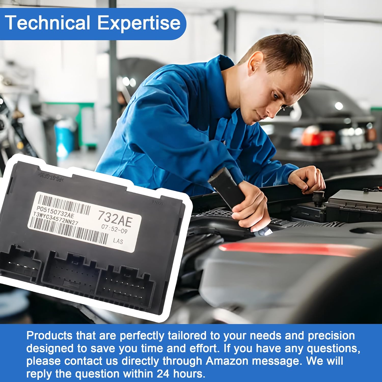 68395074AA Transfer Case Control Module Compatible with Dodge Durango/Grand Cherokee 2014 2015 with 2-Speed Replace 05150732AE 5150732AC 5150732AD 5150732AE