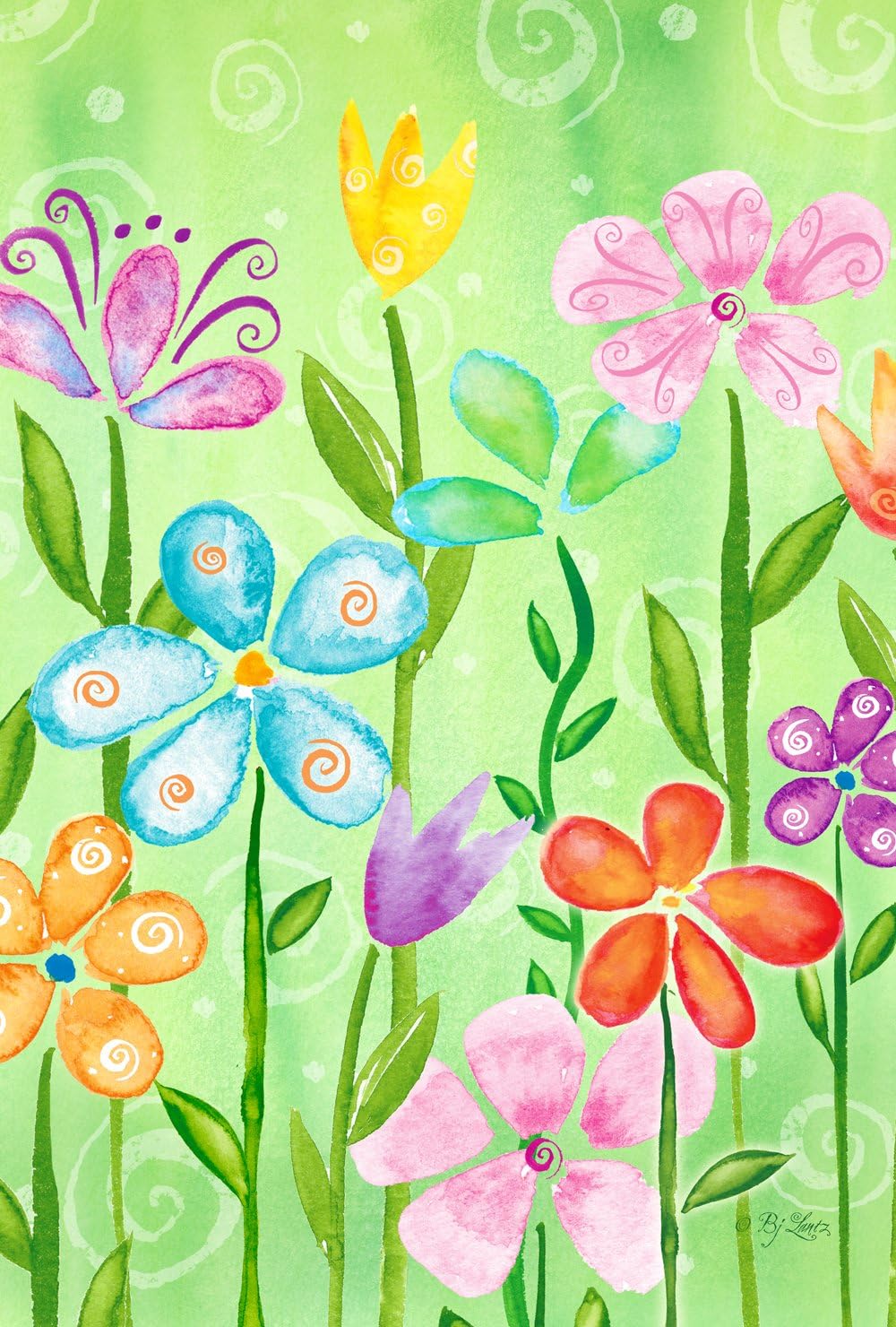 Toland Home Garden 1110288 Spring Blooms Spring Flag 12x18 Inch Double Sided Spring Garden Flag for Outdoor House Flower Flag Yard Decoration