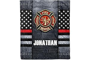 Personalized Firefighter Blanket: A Fiery Tribute to the Brave