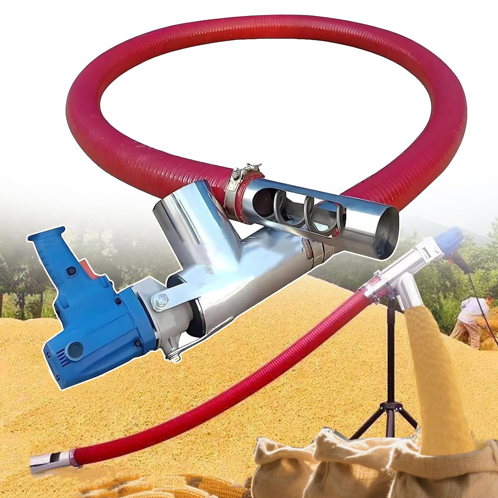 Machine d'aspiration de grains 2m et convoyeur à vis pour céréales de ferme