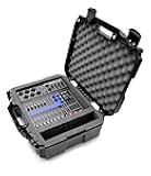 Hard Travel Case Compatible With Zoom LiveTrak L-8 & L-6 Mixers – Customizable Protective Carrying Case with Impact-Absorbing Foam – Fits Cables & Accessories