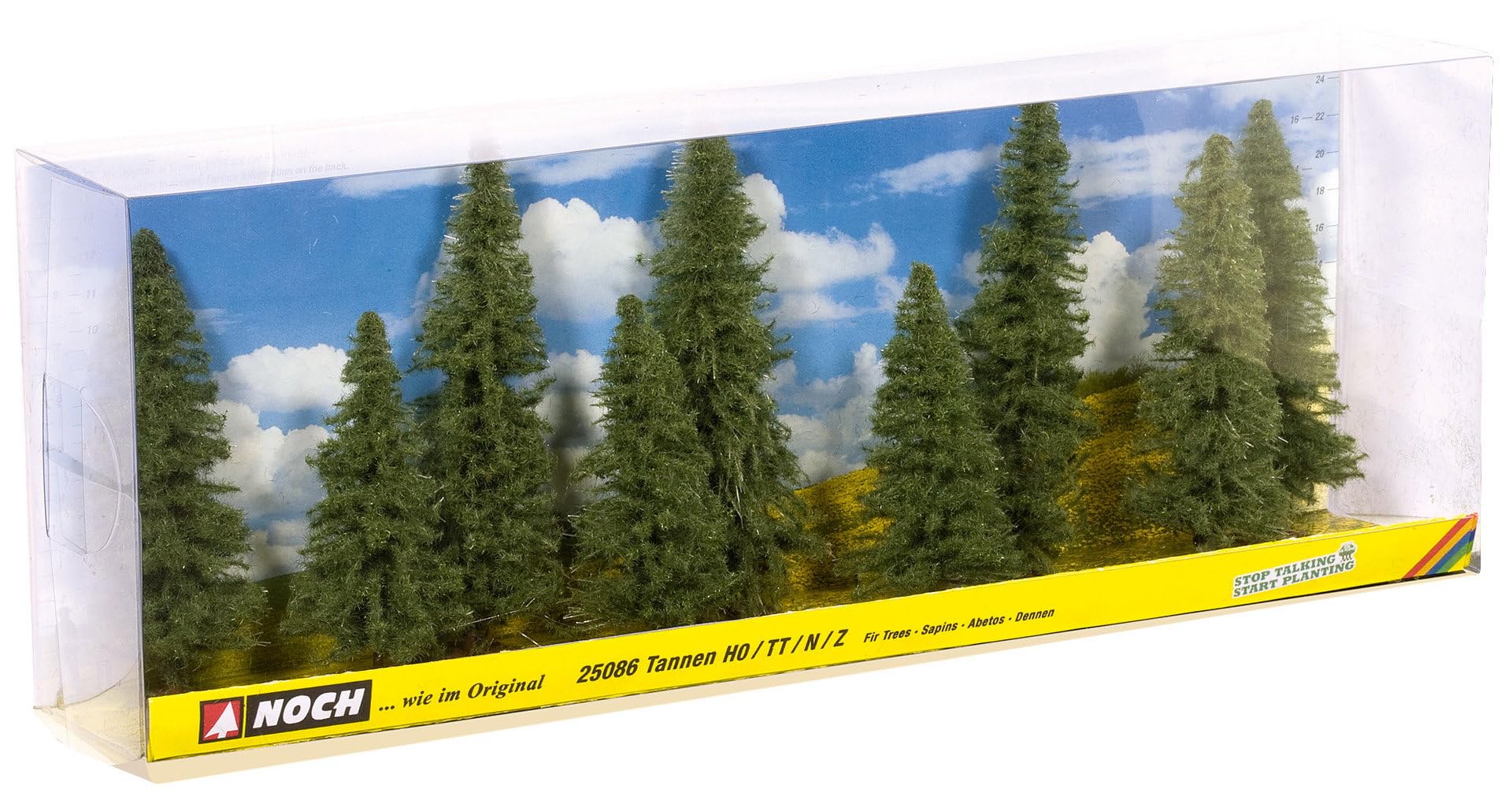 Noch 25086 All Scale Fir Trees 3-1/8 - 4-3/4"" 8 - 12cm pkg(9)