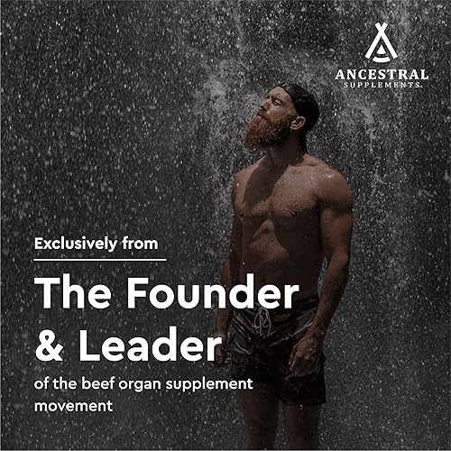 Miniatura 3 de Ancestral Supplements Pulmón de res (con hígado) — Apoya la salud pulmonar, respiratoria, vascular y circulatoria (180 cápsulas)